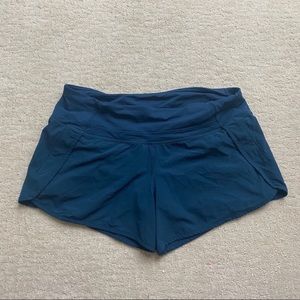 Teal Lululemon shorts